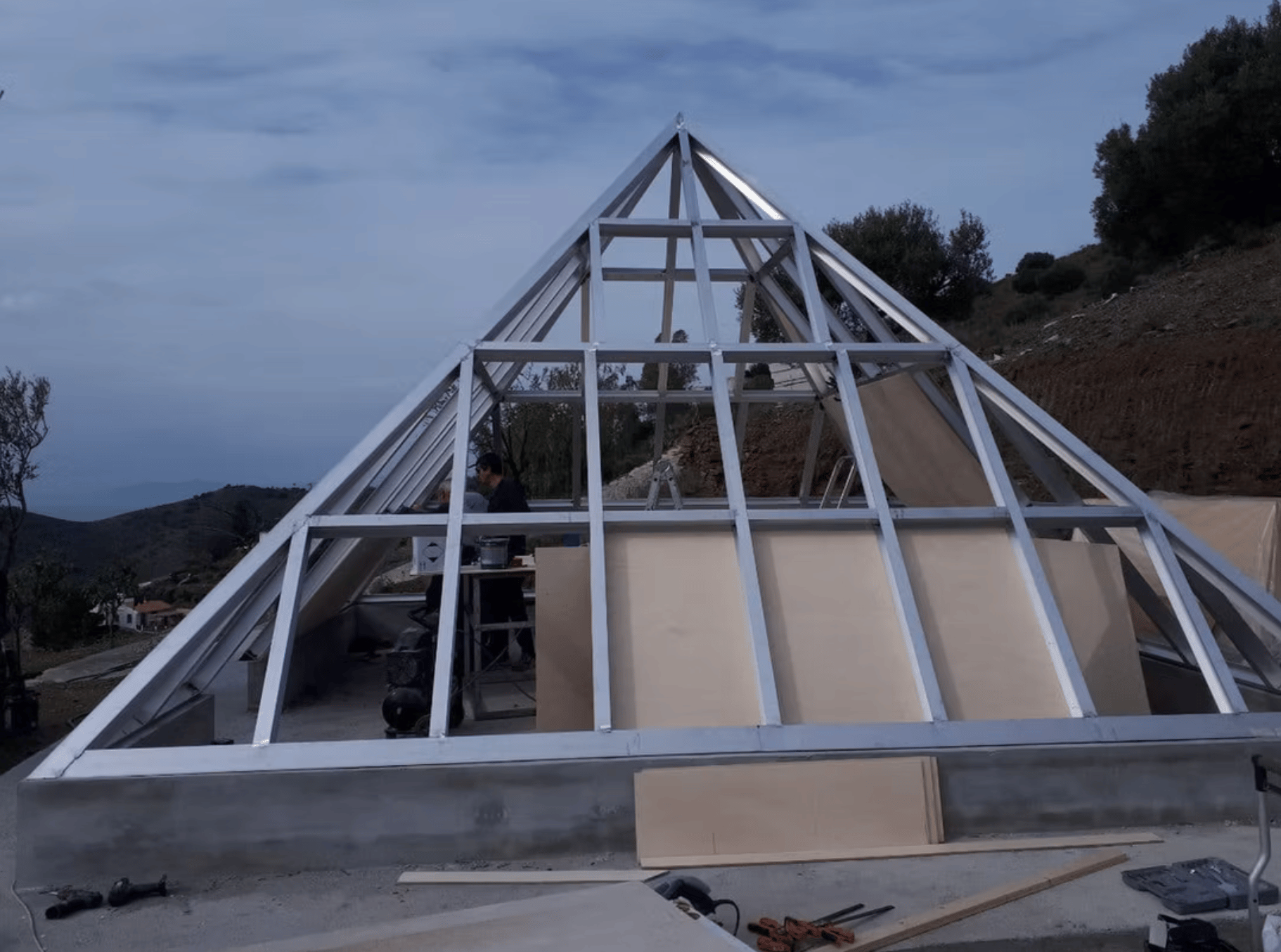 UI card displaying energy consumption data on a light fabric background